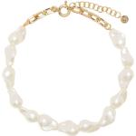 Collares blancos de perlas de perlas Talla Única de materiales sostenibles para mujer 