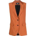 Chalecos largos naranja de poliamida rebajados sin mangas Karl Lagerfeld talla XL para mujer 