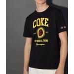 Camisetas estampada negras de algodón Coca Cola de punto Champion 