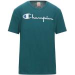 Camisetas verdes de algodón de manga corta tallas grandes manga corta con cuello redondo con logo Champion con bordado talla XS para hombre 