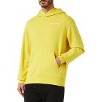 Sudaderas amarillas de poliester con capucha tallas grandes con logo Champion talla XL de materiales sostenibles para hombre 