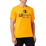 Camisetas amarillas rebajadas con logo Champion talla S para hombre 