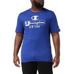 Camisetas azules rebajadas con logo Champion talla S para hombre 