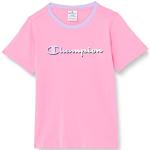 Camisetas rosas de algodón de algodón infantiles Champion 4 años para niña 