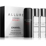Chanel Allure Homme Sport Eau de Toilette para hombre 3 x 20 ml