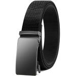 Cinturones elásticos negros de cuero transpirables informales talla XL para hombre 