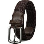 Cinturones elásticos marrones de nailon de verano largo 100 informales trenzados con trenzado para hombre 