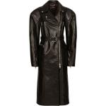 Chaquetas negras de poliester de piel  manga larga Dolce & Gabbana con cinturón talla XL para mujer 