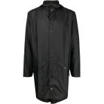 Chaquetas negras de poliester con capucha  manga larga Rains de materiales sostenibles para hombre 