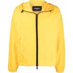 Chaquetas amarillas de poliamida con capucha  rebajadas manga larga con logo Dsquared2 talla M para hombre 