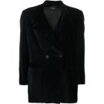 Chaquetas negras de terciopelo manga larga Armani Giorgio Armani talla XL para mujer 