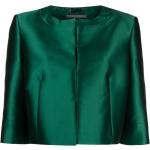 Toreras verdes de poliester rebajadas media manga con cuello redondo Alberta Ferretti talla 3XL para mujer 