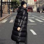 Abrigos negros de poliester con capucha  de otoño tallas grandes informales acolchados talla 3XL para mujer 