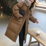 Abrigos grises de poliester con capucha  manga larga acolchados talla XL para mujer 