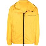 Chaquetas amarillas de poliamida con capucha  rebajadas manga larga con logo Dsquared2 talla L para hombre 