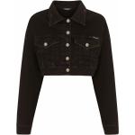 Chaquetas vaqueras negras de algodón manga larga Dolce & Gabbana talla 3XL para mujer 