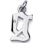 Charm Fondly 'G' White Sterling Silver