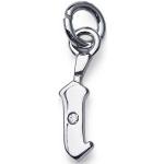 Charm Fondly 'I' White Sterling Silver