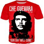Che Guevara Graffiti camiseta hombres mujeres personalizado 3d impresión camiseta verano anime streetwear casual camiseta de gran tamaño homme