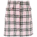 Minifaldas rosa pastel de poliester rebajadas a cuadros Alessandra Rich talla XL para mujer 