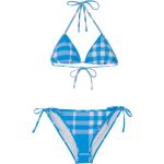Bikinis halter azules de poliamida vintage Burberry con lazo talla M para mujer 