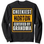 Cheekiest Horton Certified by Grandma Family Funny Sudadera
