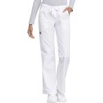 CHEROKEE Pantalón de Tiro bajo con cordón para Mujer, White, XXL