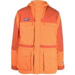 Chaquetas naranja de poliester con capucha  manga larga con logo adidas talla S de materiales sostenibles para hombre 