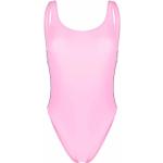 Chiara Ferragni Collection, Traje de baño de una pieza Stretch Fabric Swimsuit with Logo Pink, Mujer, Talla: S