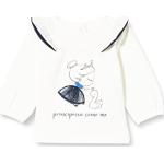 Camisetas blancas de algodón de manga larga infantiles Chicco con volantes 12 meses para bebé 