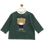 Camisetas verdes de algodón de manga larga infantiles Chicco 6 años para bebé 