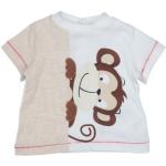 Camisetas blancas de algodón de manga corta infantiles Chicco 6 años para bebé 