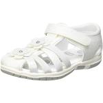 Sandalias blancas al tobillo rebajadas de verano floreadas Chicco talla 28 infantiles 