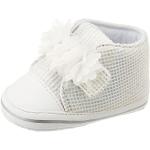 Sneakers blancos de tela con velcro de verano informales floreados Chicco talla 15 para bebé 