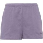 Shorts morados de poliester de running con logo Nike para mujer 