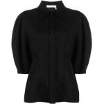 Camisas negras de lino de lino  rebajadas tres cuartos Chloé talla M para mujer 