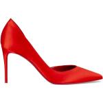 Zapatos rojos de satén de tacón rebajados con tacón de aguja Christian Louboutin talla 40 para mujer 