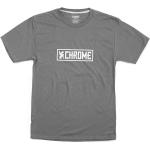 Chrome Horizontal Border Short Sleeve T-shirt Gris L Hombre