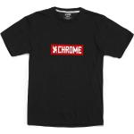 Chrome Horizontal Red Logo Short Sleeve T-shirt Negro S Hombre
