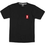 Chrome Vertical Red Logo Short Sleeve T-shirt Negro XL Hombre