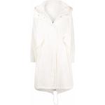 Abrigos blancos de algodón con capucha  rebajados manga larga impermeables con logo Jil Sander talla XS para mujer 