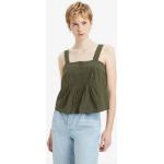 Blusas verdes de algodón sin mangas sin mangas LEVI´S talla S para mujer 