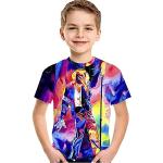 Cimefi Camiseta 3D de moda para niños y niñas, manga corta, estampado de verano, camisetas para niños, c, 6-7 Años