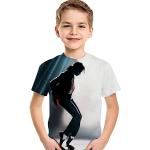 Cimefi Camiseta 3D de moda para niños y niñas, manga corta, estampado de verano, camisetas para niños, a, 6-7 Años