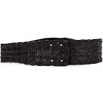 Cinturones anchos negros largo 90 cocodrilo para mujer 