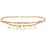 Cinturones cadena dorados con logo MOSCHINO para mujer 