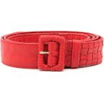 Cinturones rojos de cuero con hebilla  Amir Slama Talla Única para mujer 
