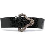 Cinturones negros de charol de cuero  largo 90 cocodrilo Ferré para mujer 