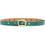 Cinturones verdes de cuero con hebilla  largo 80 Hermes para mujer 
