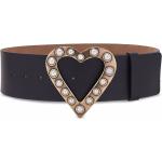 Cinturones negros de perlas con hebilla  Carolina Herrera talla L para mujer 